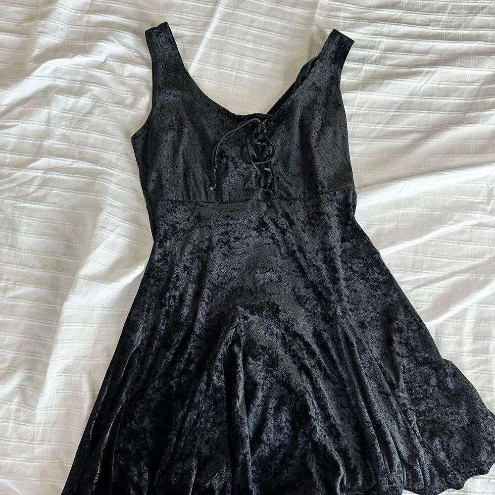 Vintage crushed velvet corset top